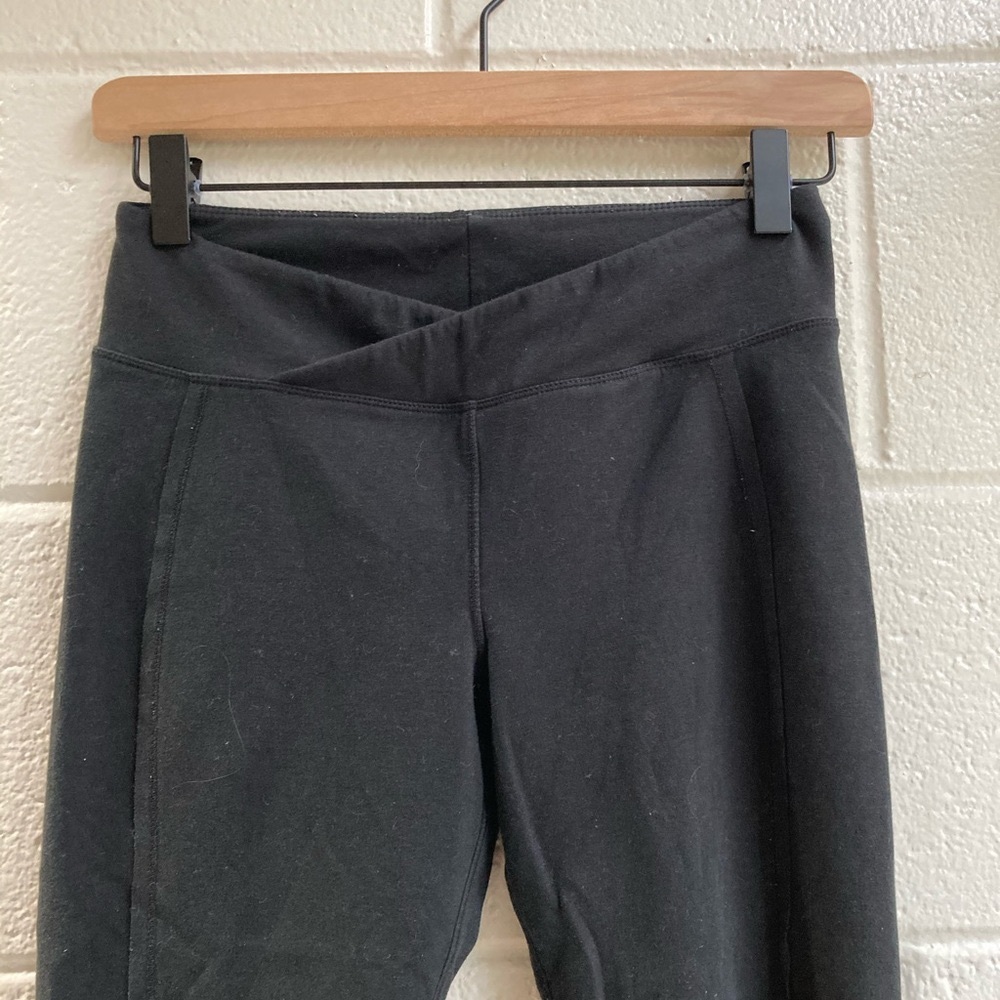 Free People Movement Turnout Cropped Legging Black Ballet Tie Cross Waist XS_7